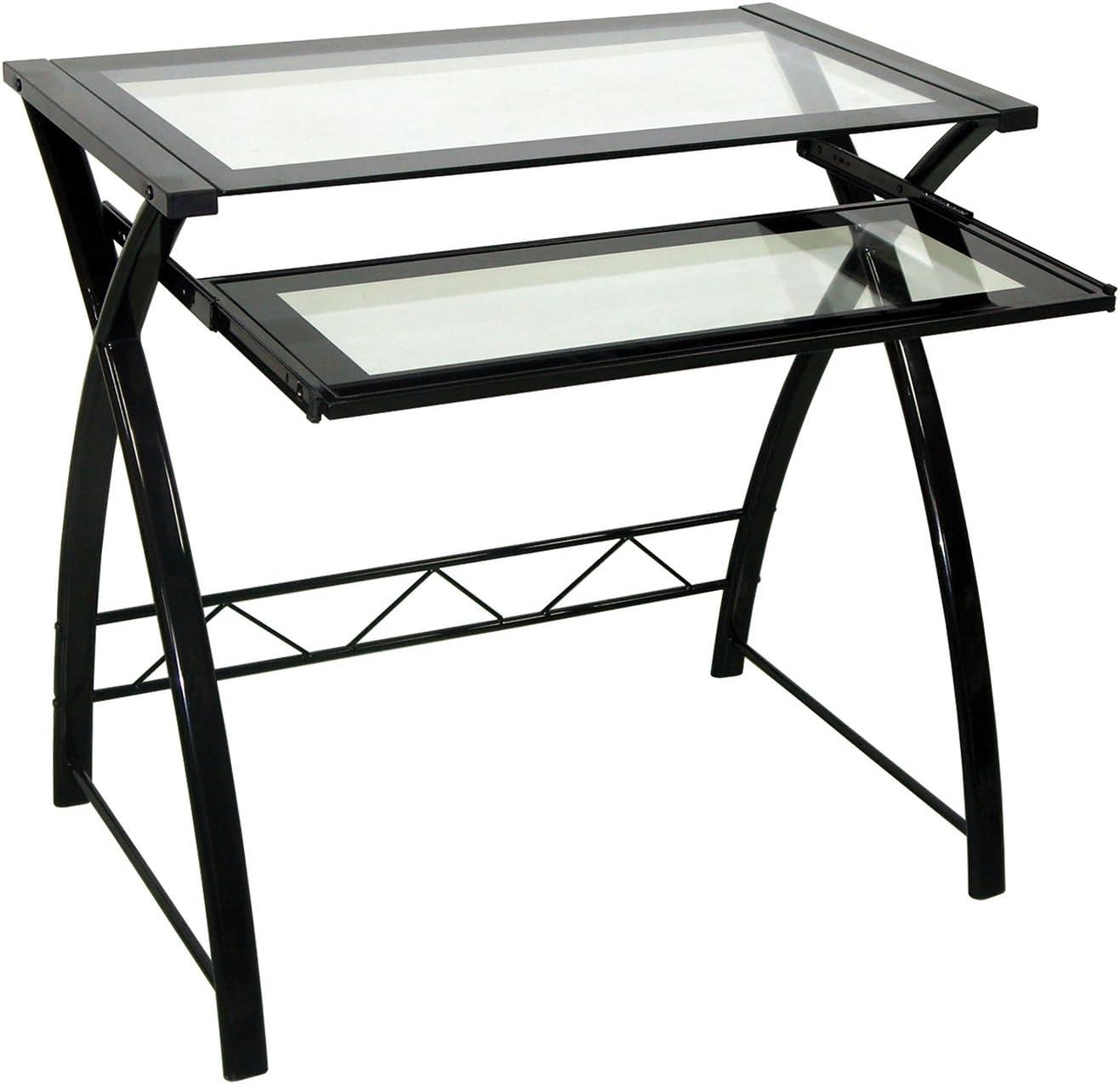 Bello Computer Desk - Sleek High Gloss Black Finish - CD8855