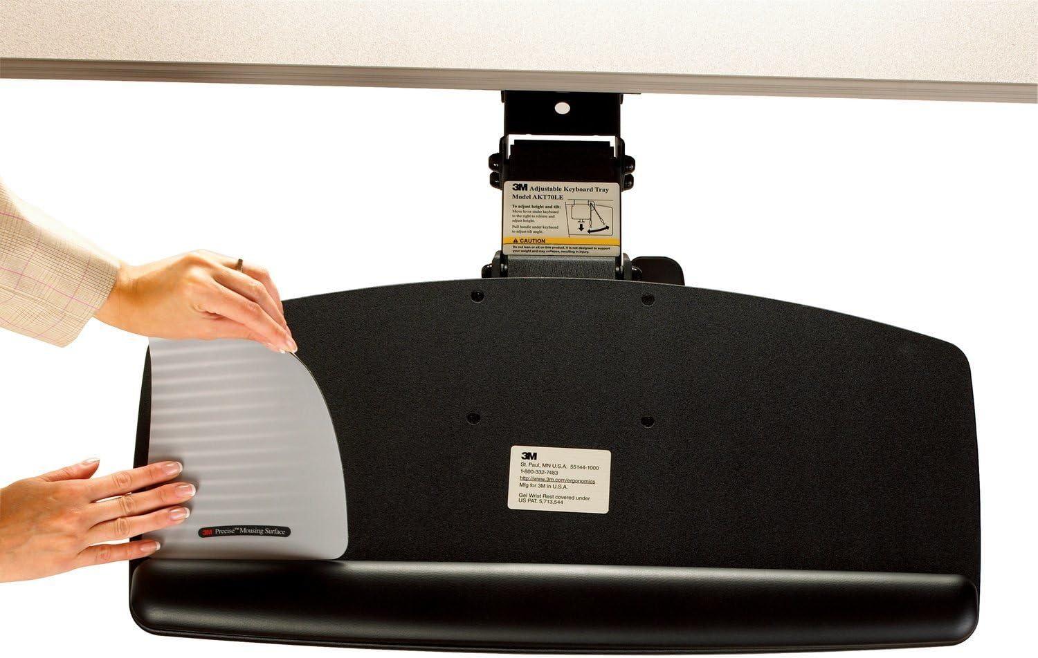 3M 3M Easy Adjustable Keyboard Tray 28'' H x 12.7'' W Desk