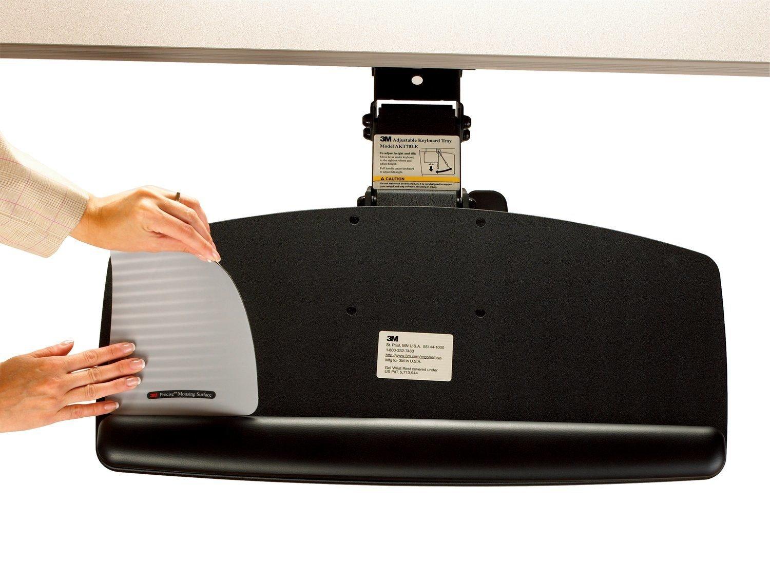 3M 3M Easy Adjustable Keyboard Tray 28'' H x 12.7'' W Desk