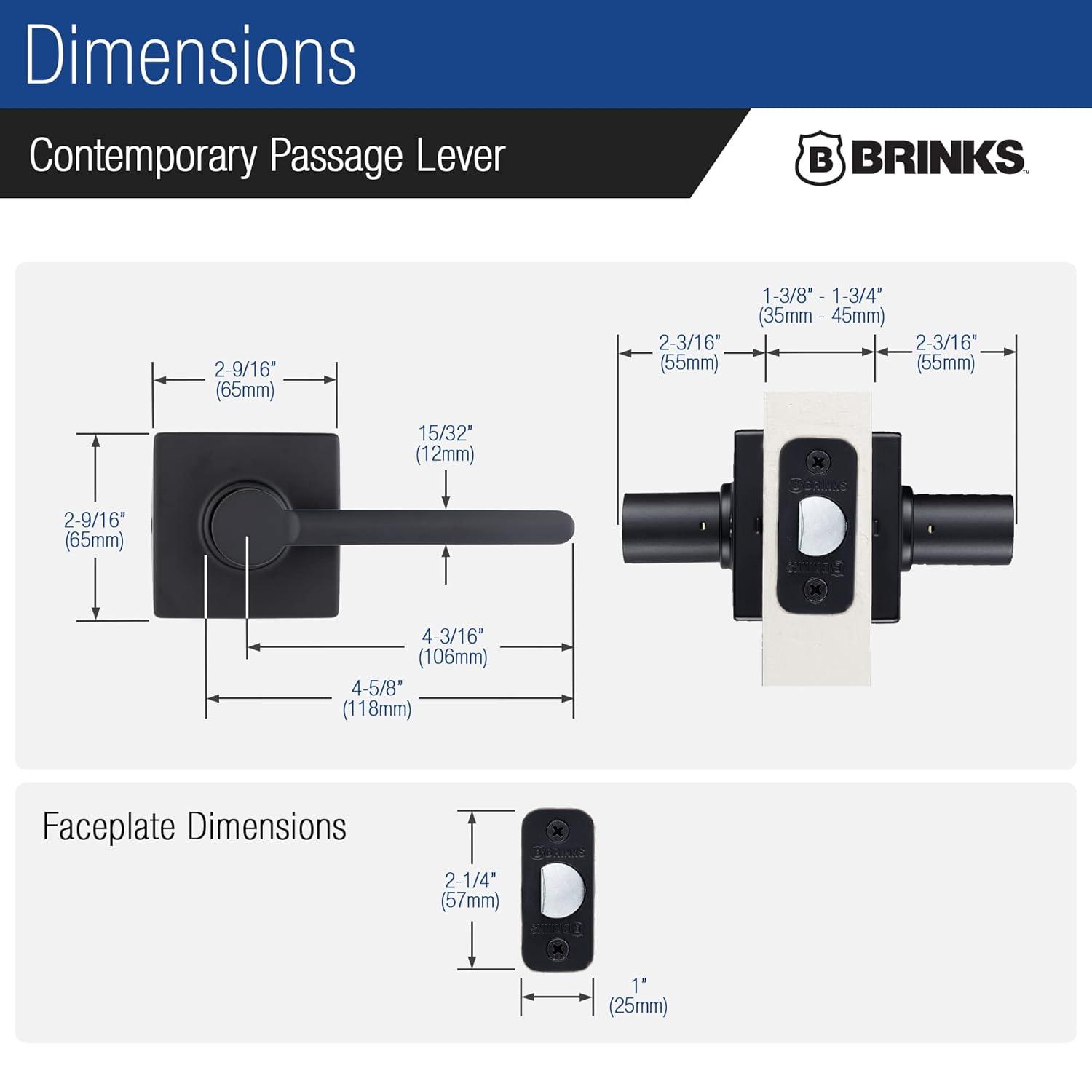 Brinks Mendocino Contemporary Passage Lever