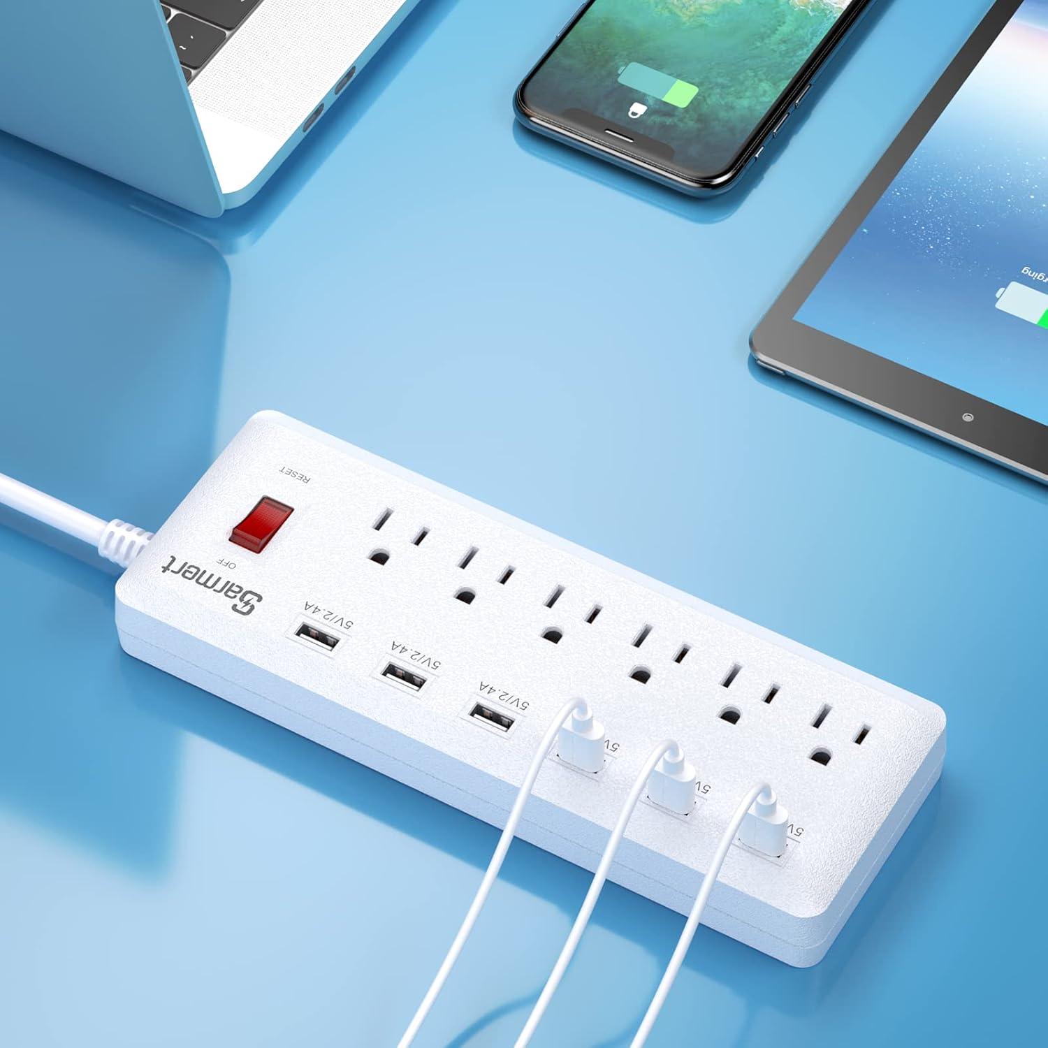 Tripp Lite TLP664USBB Protect It! 6-Outlet Surge Protector with 4 USB Ports, 6ft Cord