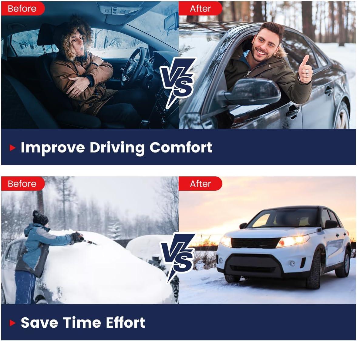 Audew Diesel Air Heater, 12V DC & 110V AC 8KW Horizontal All-In-One Portable Parking Heater with App Control, Altitude Modeand Automatic Start and Stop for RV Garage Camper Black 2025Upgraded, Black