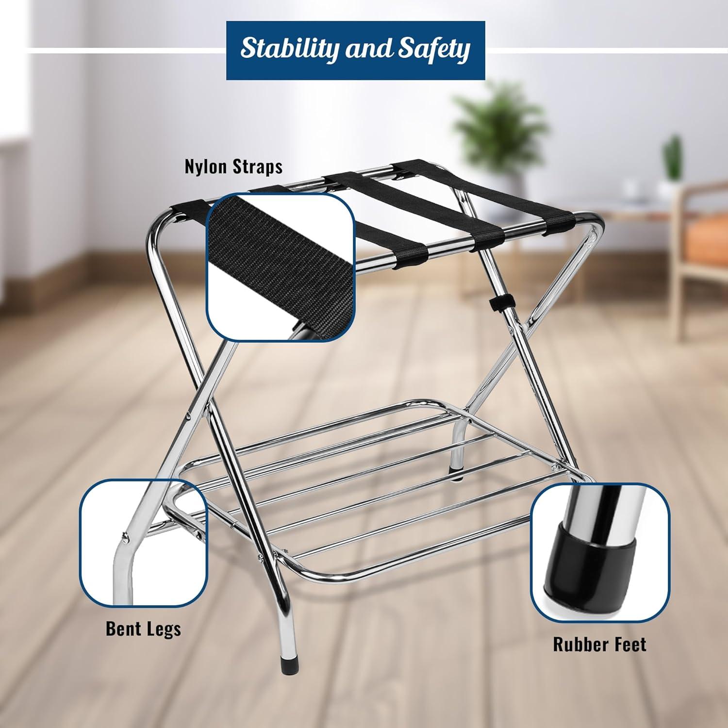 Folding Metal Luggage Rack