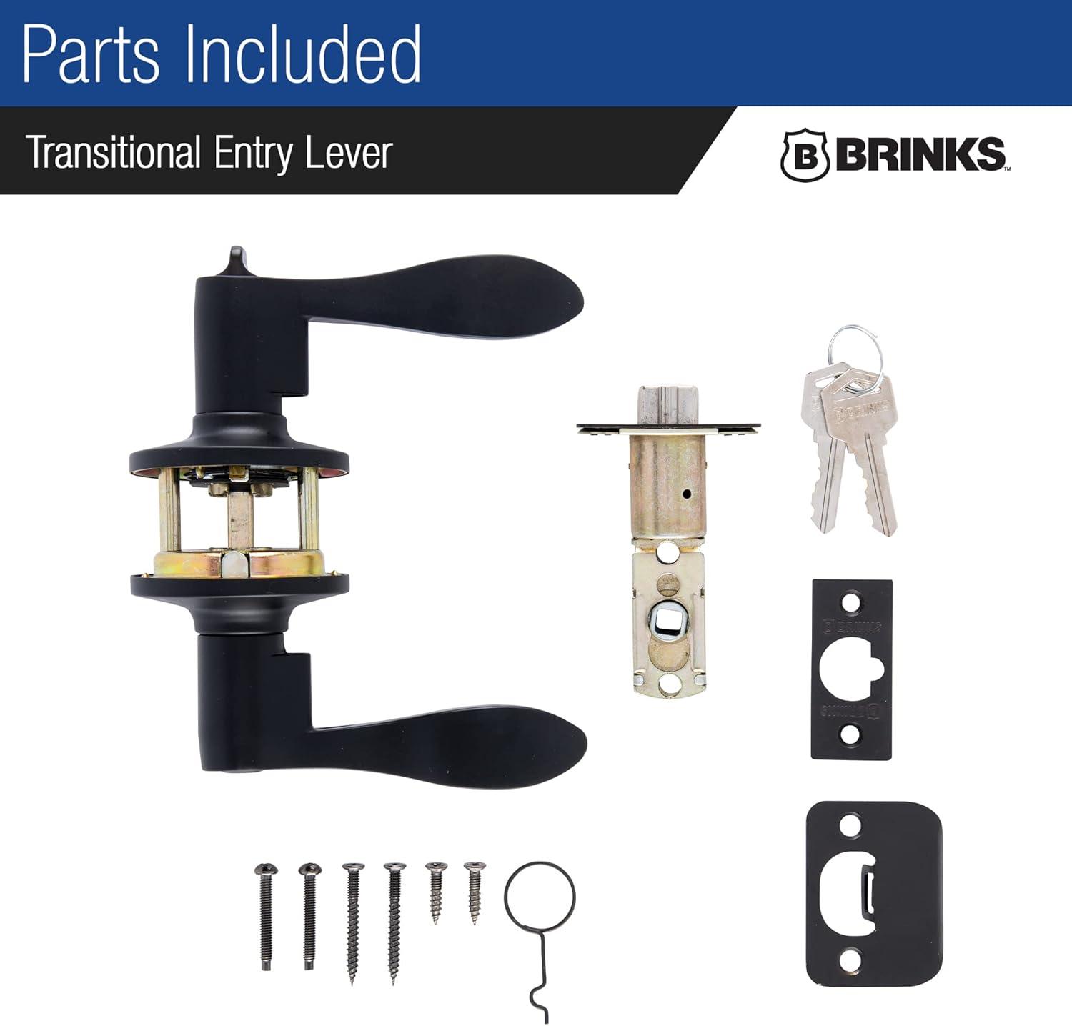 Brinks Raleigh Transitional Keyed Entry Wave Lever