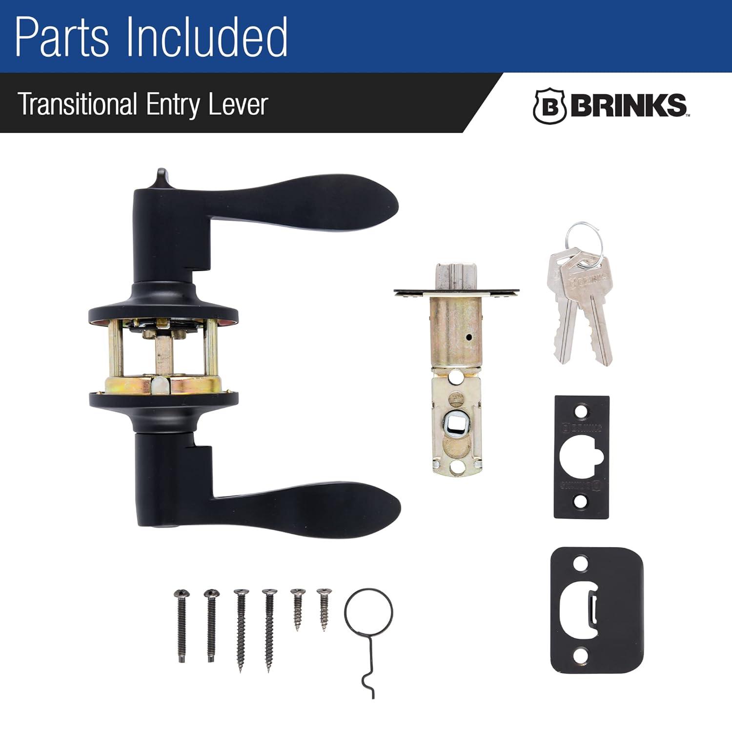 Brinks Raleigh Transitional Keyed Entry Wave Lever