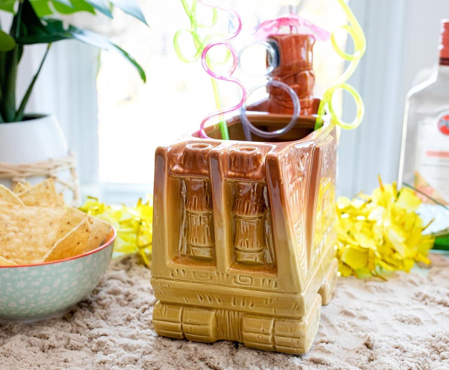 Beeline Creative Geeki Tikis Star Wars Sandcrawler Punch Bowl Set With Jawa Mini Muglet