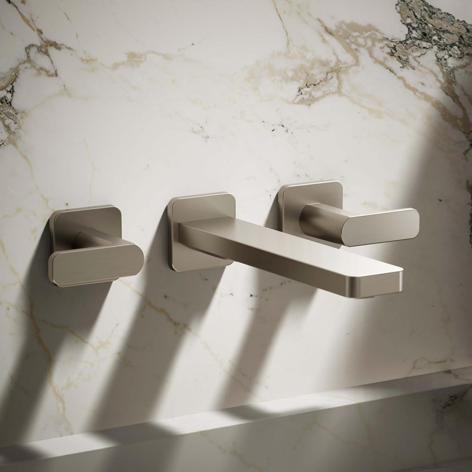 Parallel Wall-Mount Bathroom Sink Faucet Trim