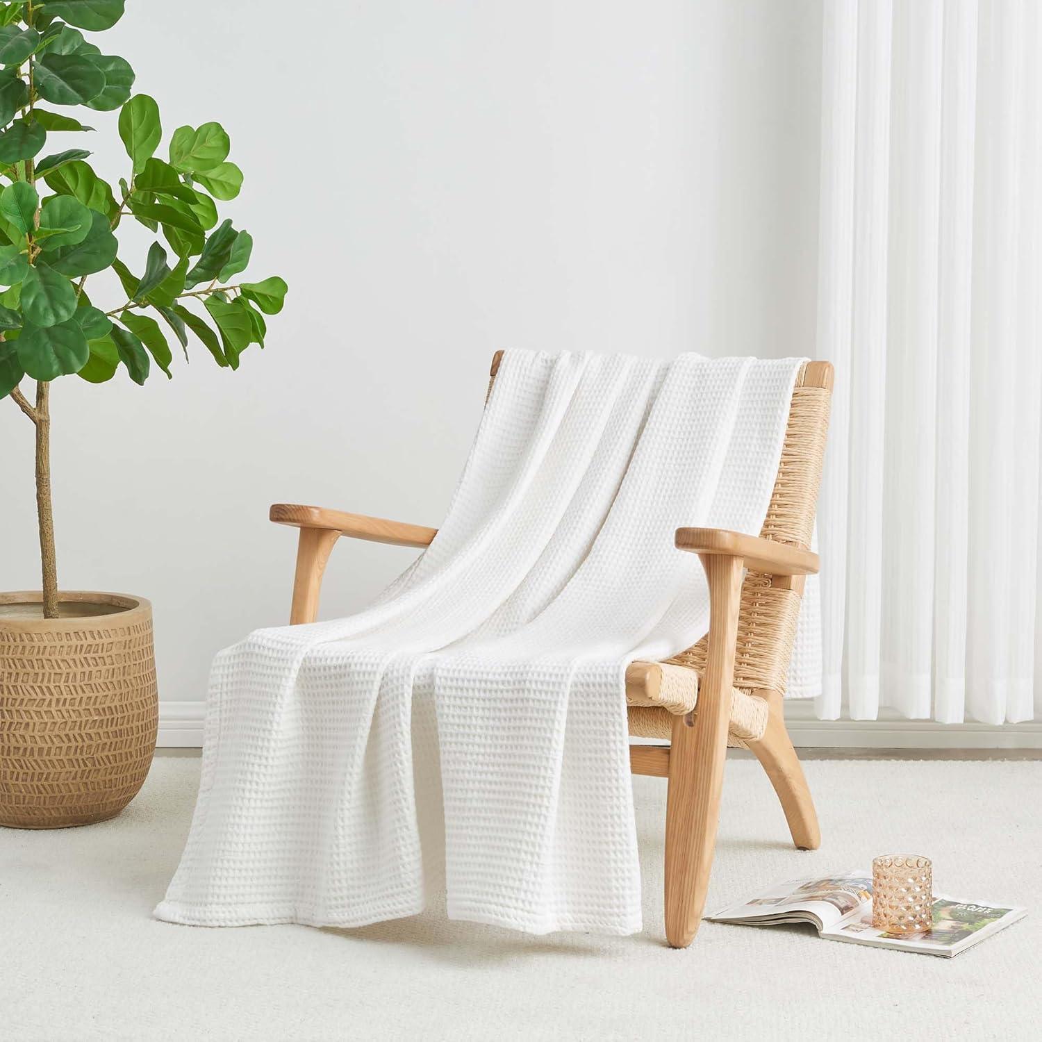 100% Cotton Waffle Weave Blanket