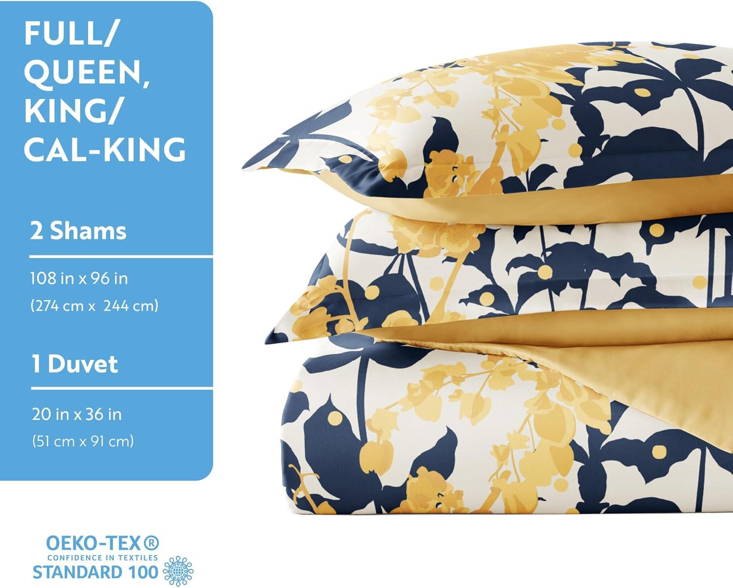 Boho Flower Reversible Duvet Cover Set