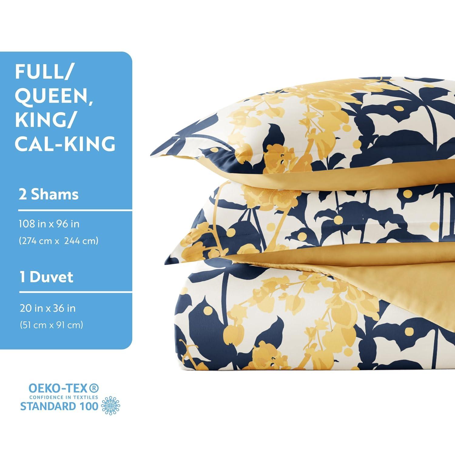 Boho Flower Reversible Duvet Cover Set