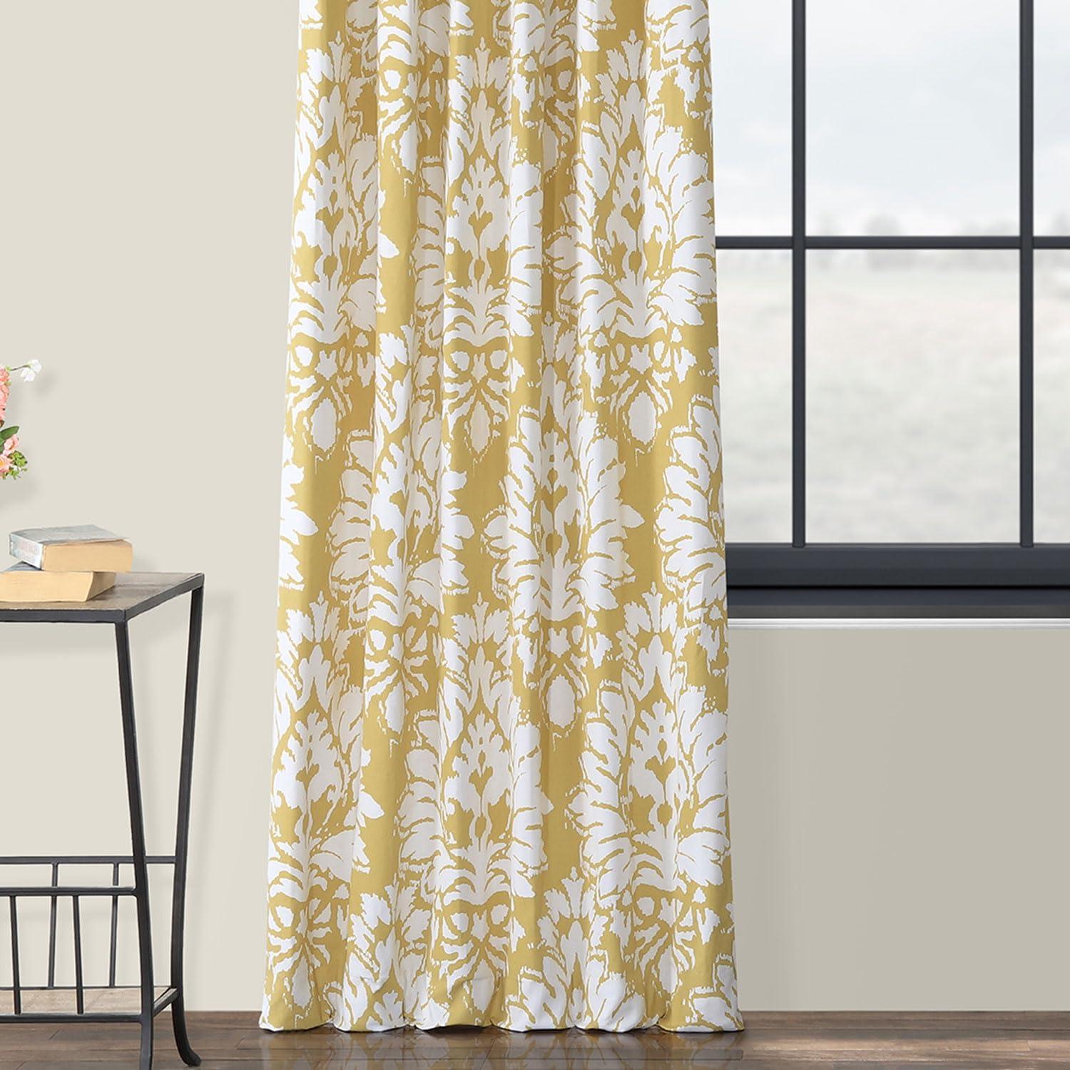 Lacuna Sun Printed Cotton Twill Curtain (1 Panel), Lacuna Sun, 50W X 108L