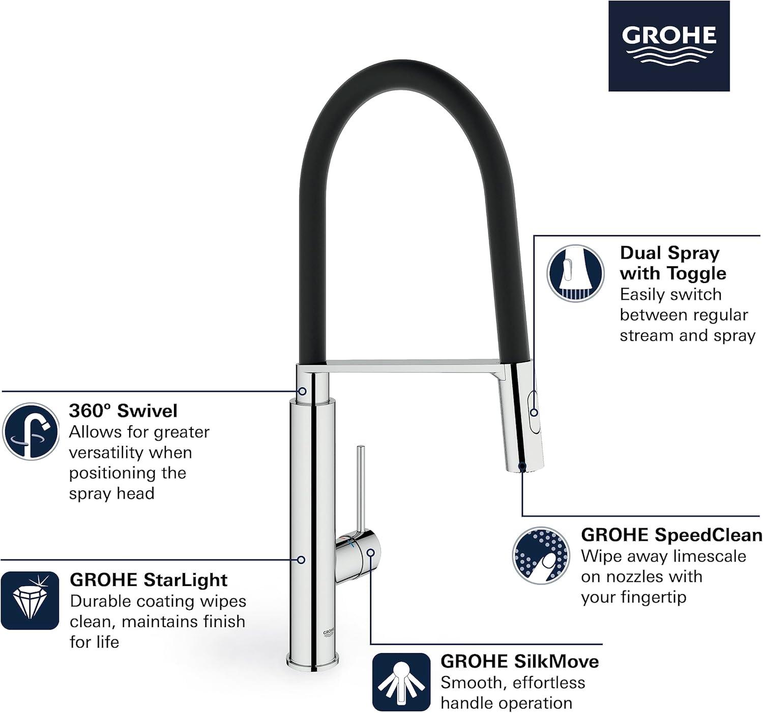 Concetto™ Pull Down Touch Single Handle Kitchen Faucet With Accessories