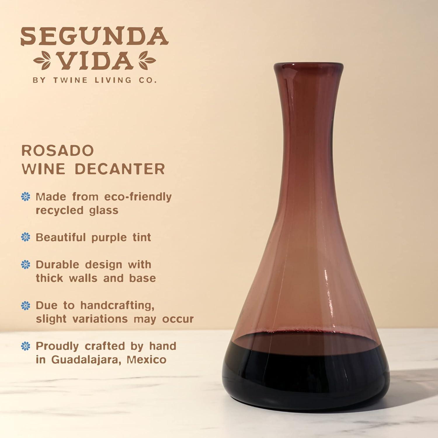 Twine Segunda Vida Recycled Decanter, Wine Carafe