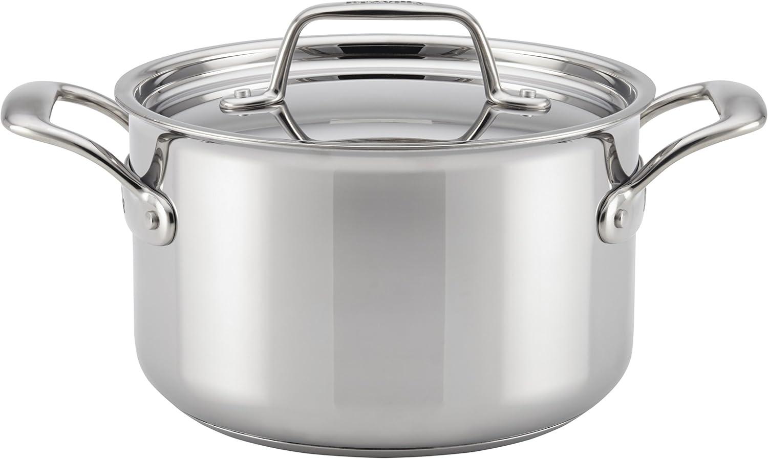 Thermal Pro Clad Stainless Steel 4-Quart Covered Saucepot