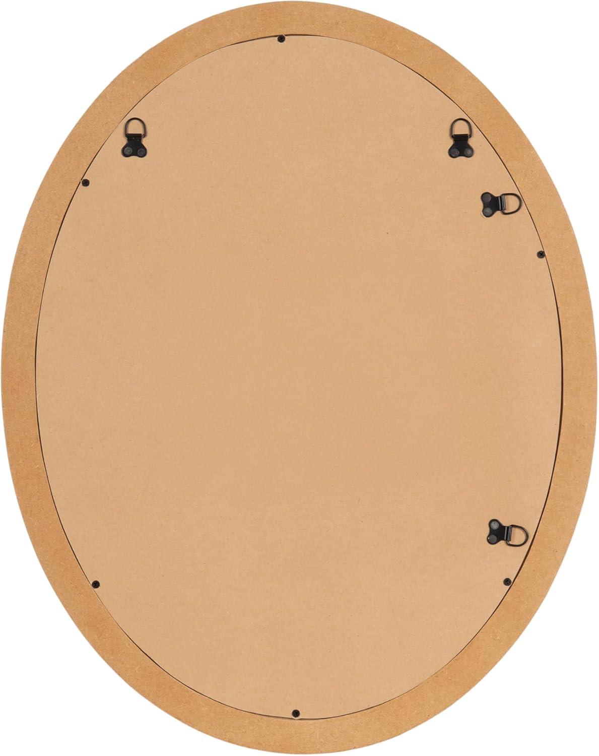 Kate & Laurel All Things Decor 22"x28" Burlock Oval Wall Mirror Natural