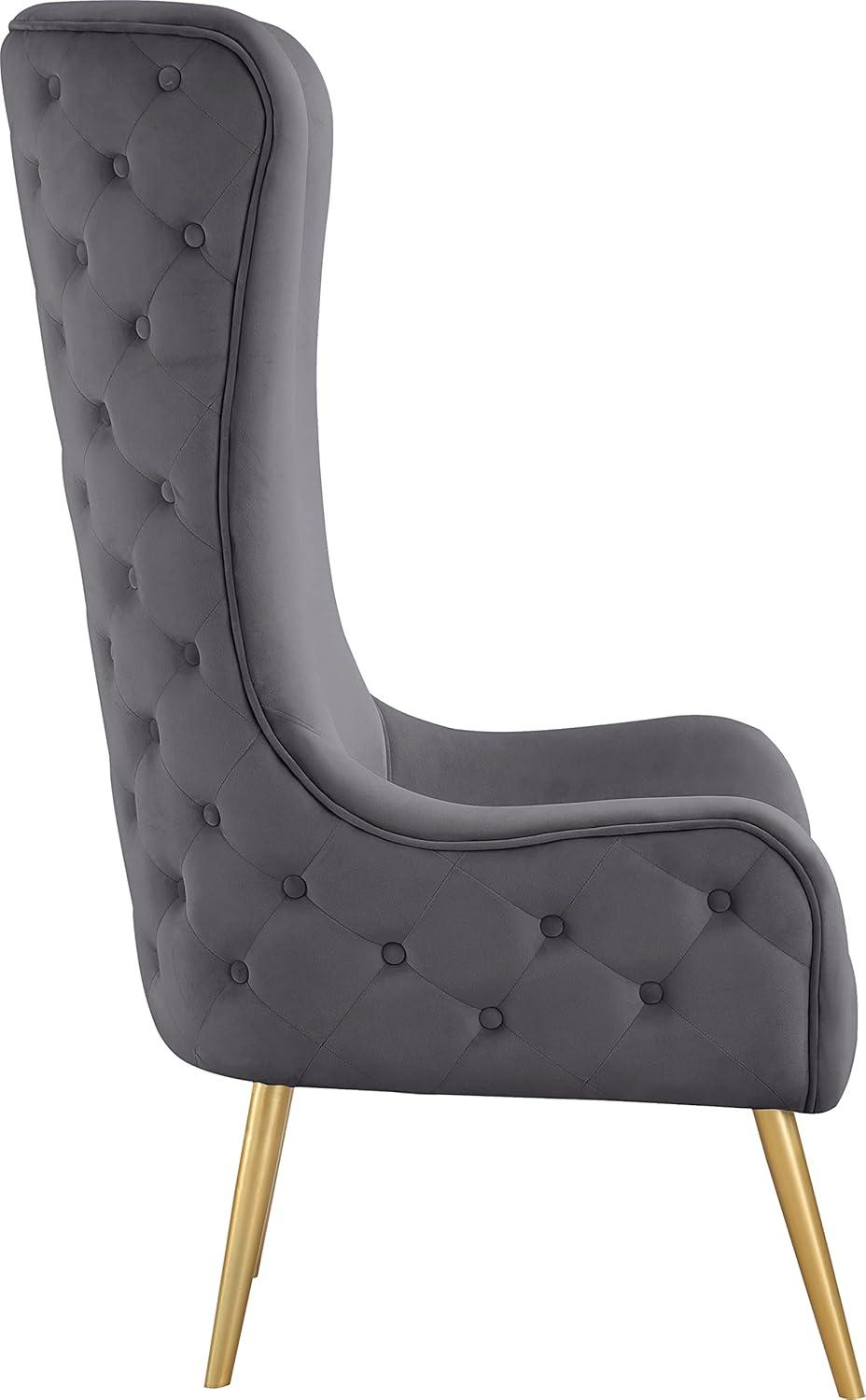 Meridian Furniture Alexander Black Velvet Accent Chair