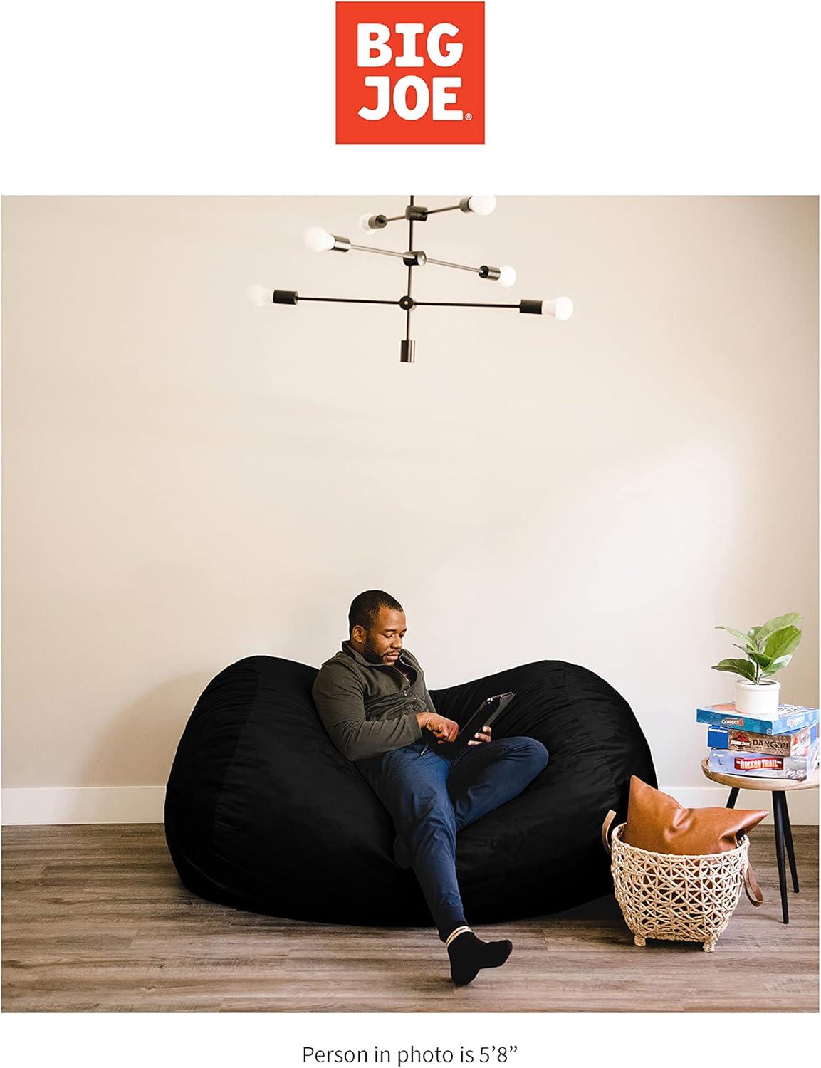 Big Joe Extra Large Memory Foam Bean Bag Sofa with Soft Removable Cover