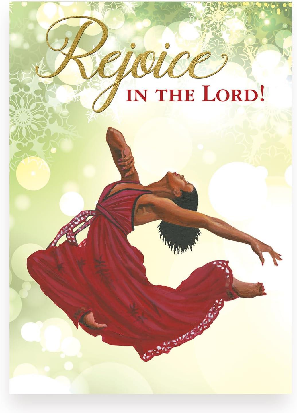 Rejoice in the Lord Embossed Christmas Cards Boxed Set