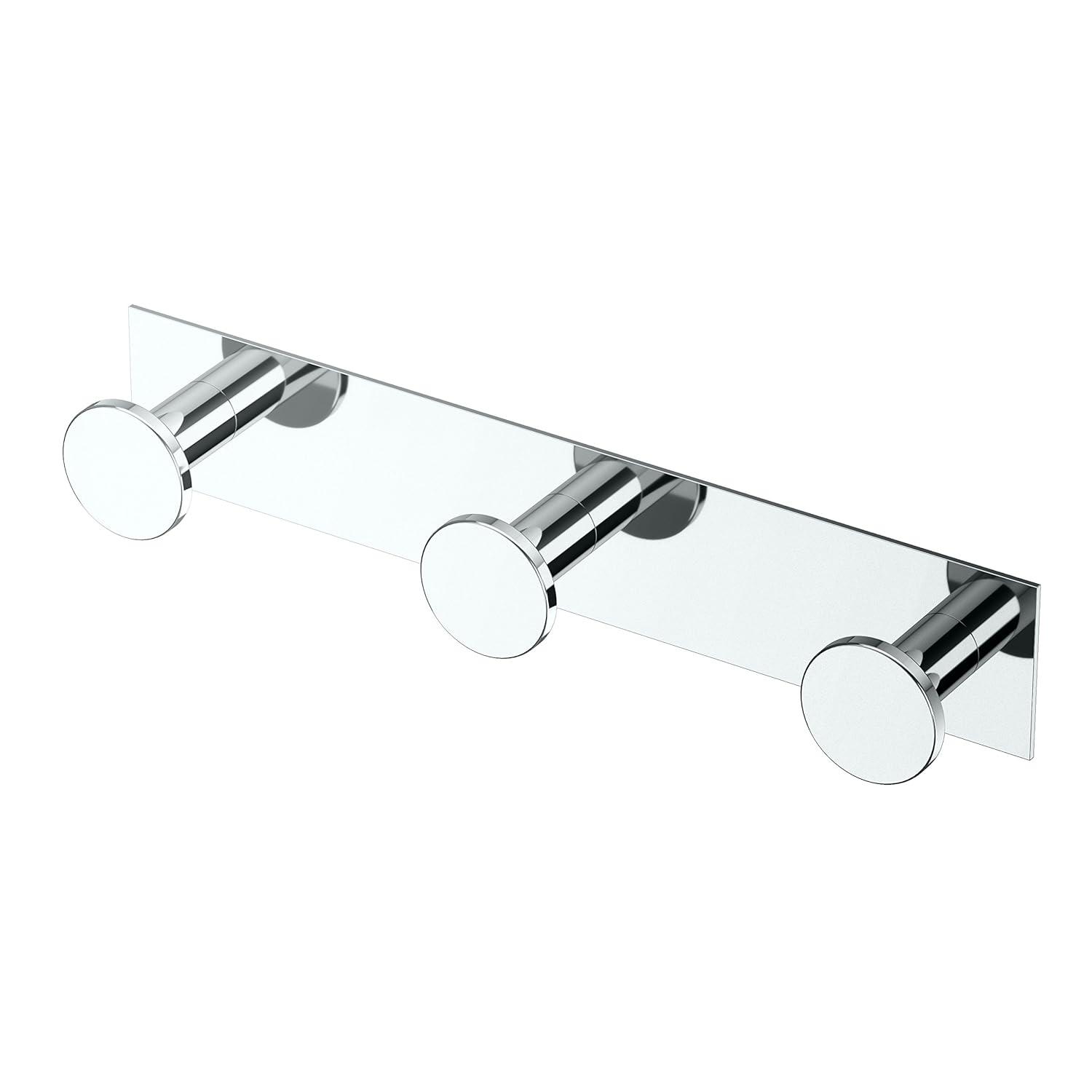 Gatco Glamour Wall Hook for Bathroom, Kitchen, Bedroom | Towel, Robe, Coat, Hat Rack with 3 Hooks 1282