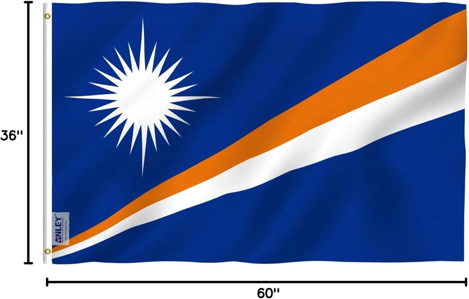 Fly Breeze 3x5 Feet Marshall Islands Polyester Flag