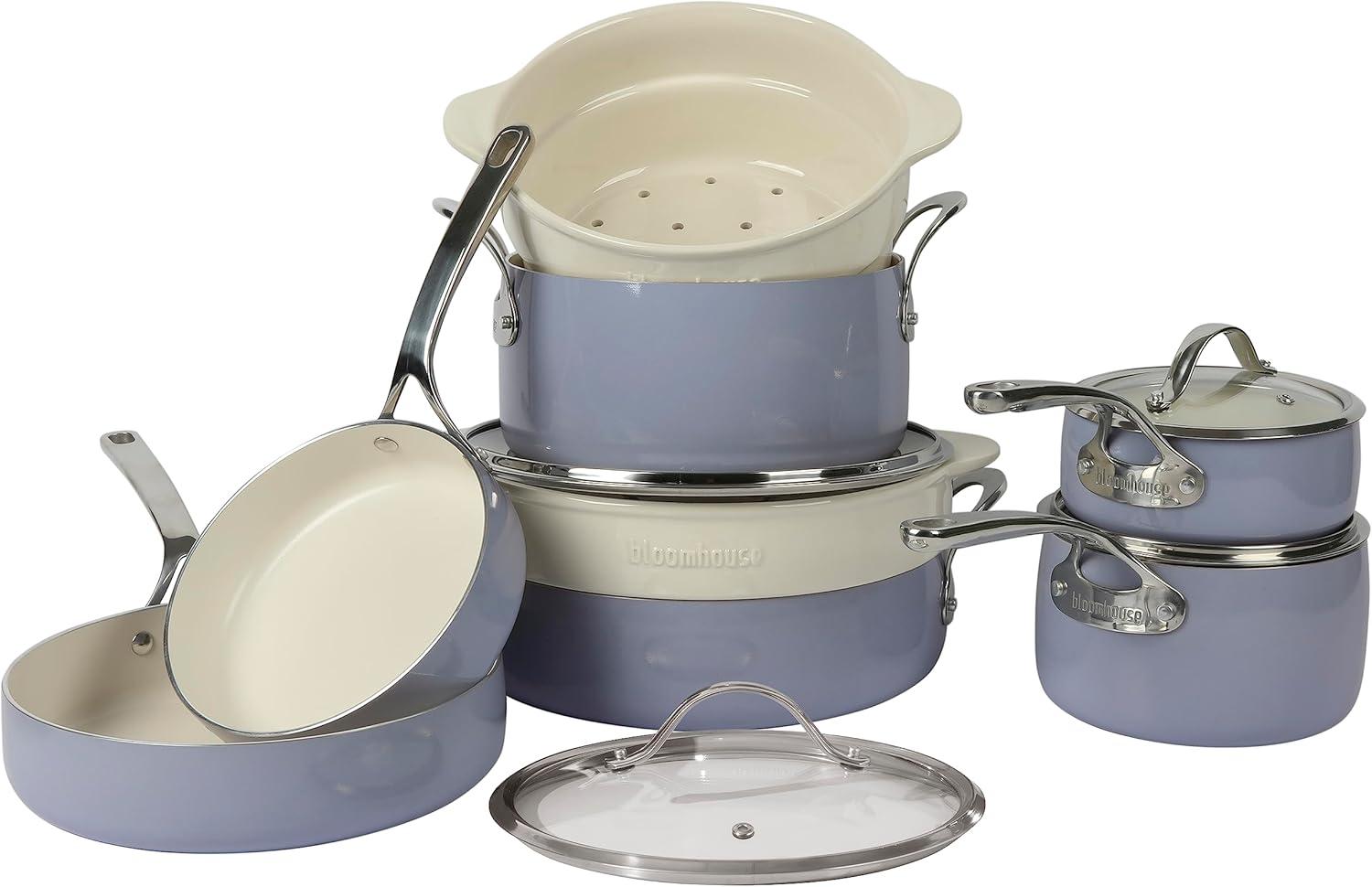 12 - Piece Non-Stick Aluminum Cookware Set