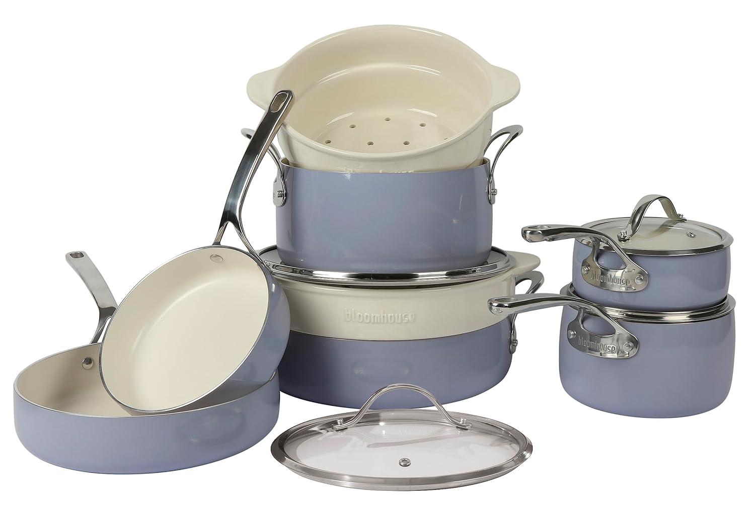 12 - Piece Non-Stick Aluminum Cookware Set