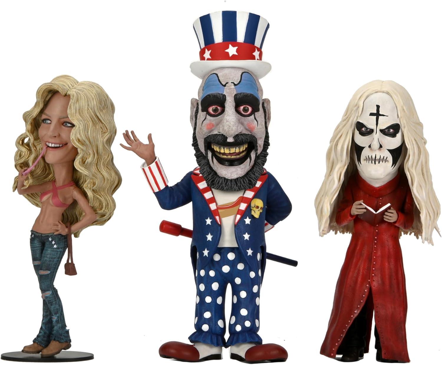 NECA House of 1000 Corpses Stylized Figure Little Big Head Action Figure Set - 3pk