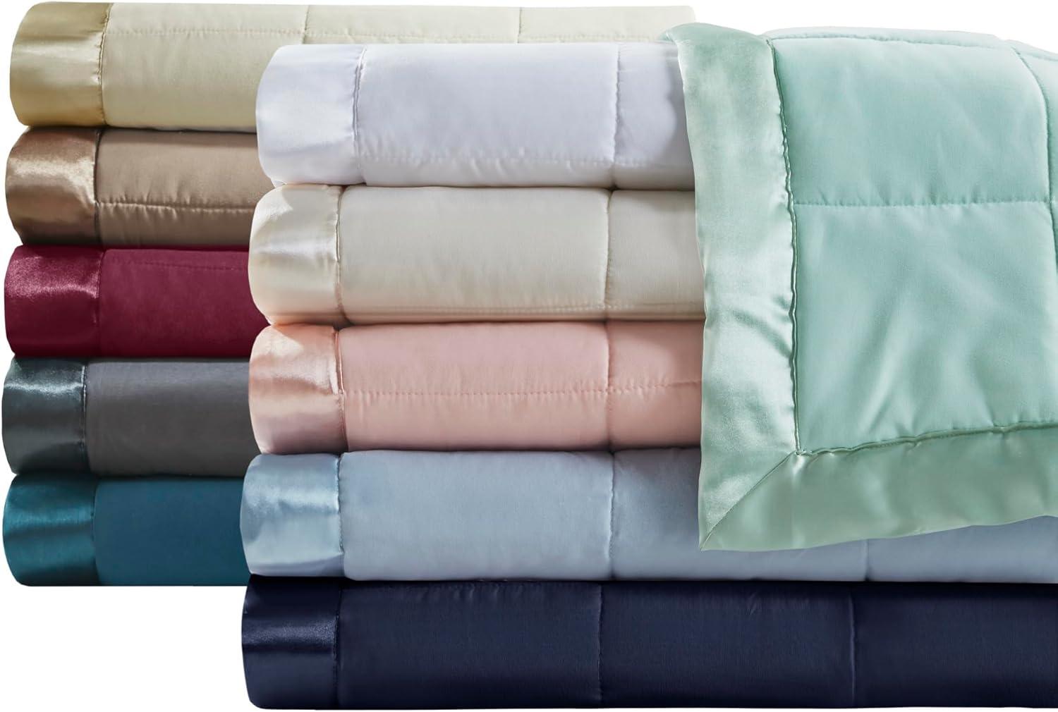 Madison Park Lightweight Down Alternative Blanket with Satin Trim