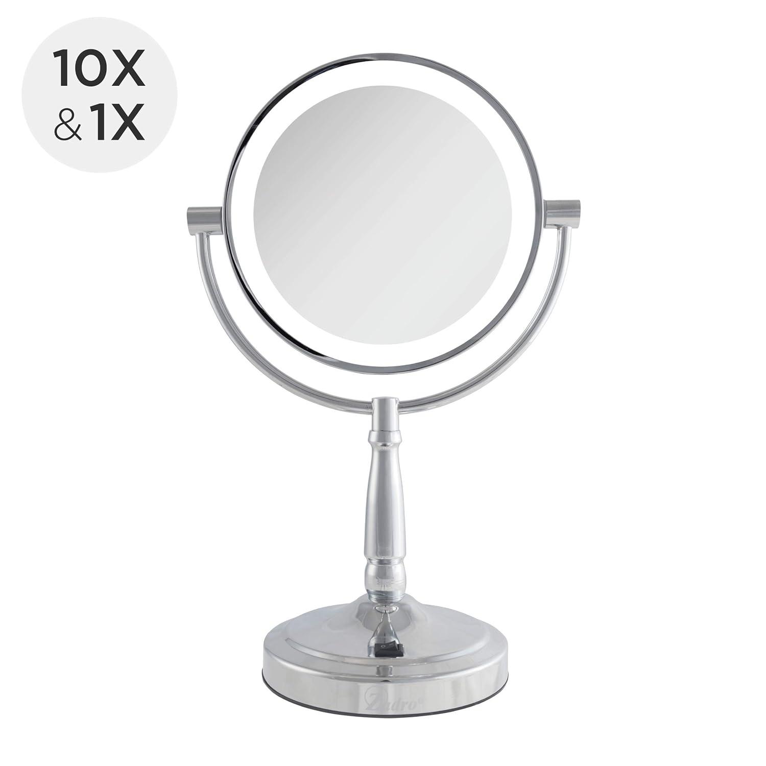 Zadro LED Lighted Makeup Mirrors for Women w/ Magnification & Cordless