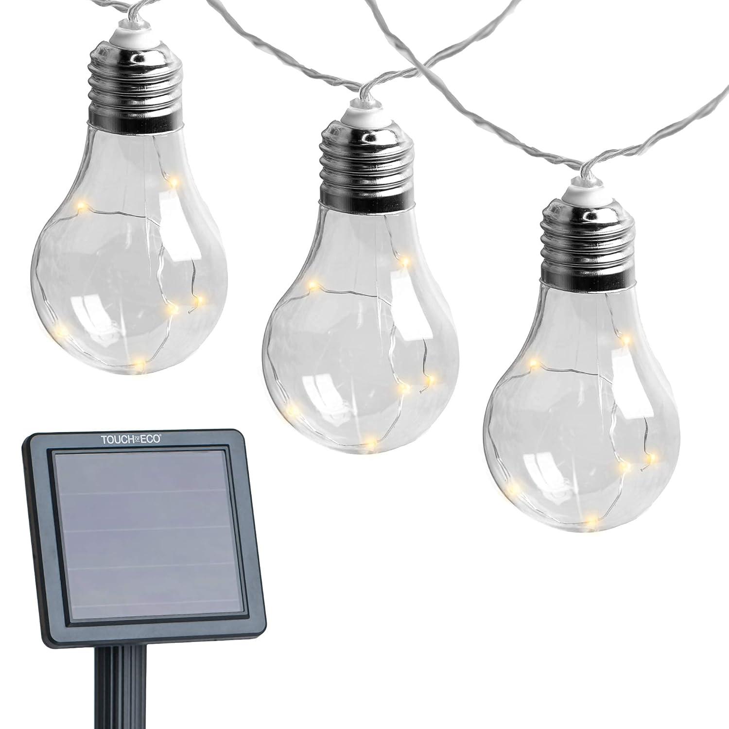 Williston Forge Shemar Outdoor 10 - Bulb 20'' Solar Powered LED Globe String Light