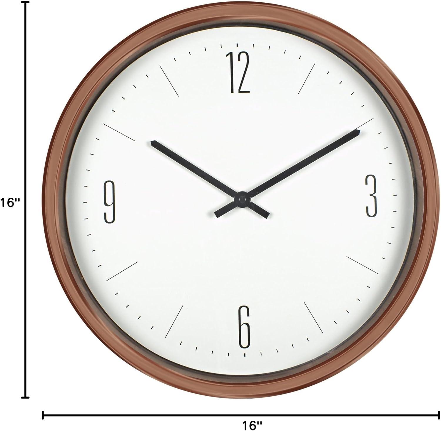 Poolmaster 16" Bronze Contemporary Clock