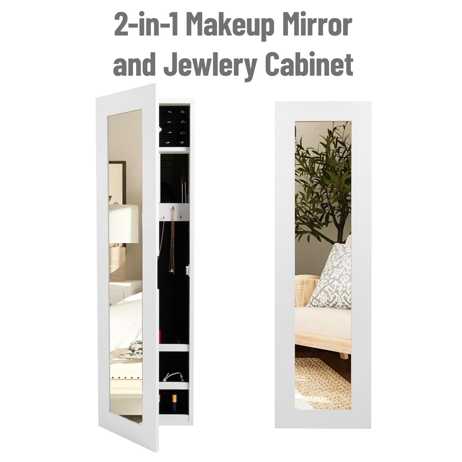 Mind Reader 3.5'' Wide Wall Jewelry Armoire