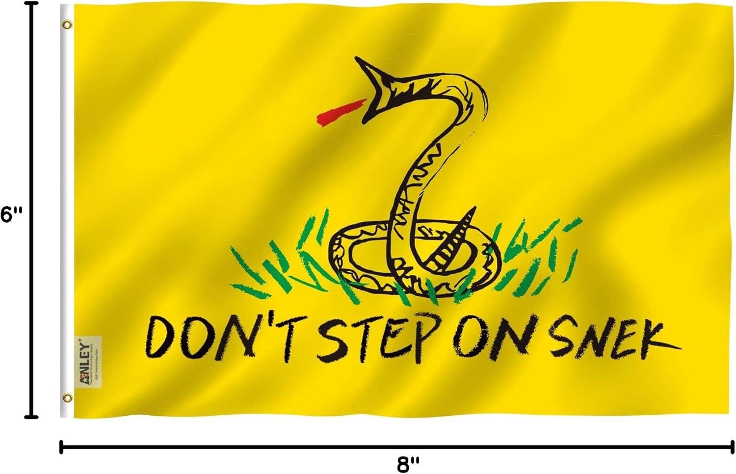 ANLEY 3x5 Foot Don't Tread on Me Flag - Tea Party Flags Polyester