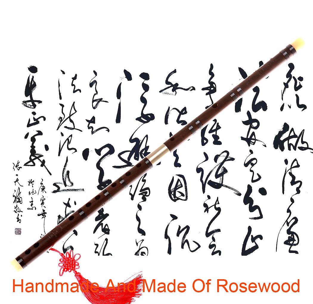 Professional Flute Dizi,NICOSHINE Chinese Instrument Aged Rosewood Dizi D key