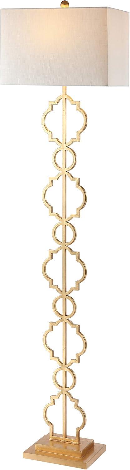 Jonathan Y Selina Iron Ogee Trellis Modern Led Floor Lamp