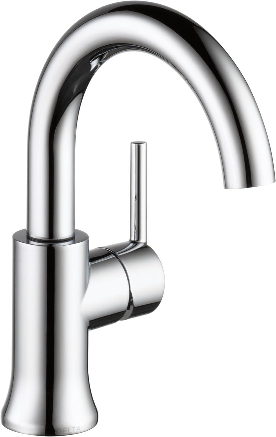 Trinsic Single Hole Bathroom Faucet with Drain Assembly, Single Handle Bathroom Sink Faucet