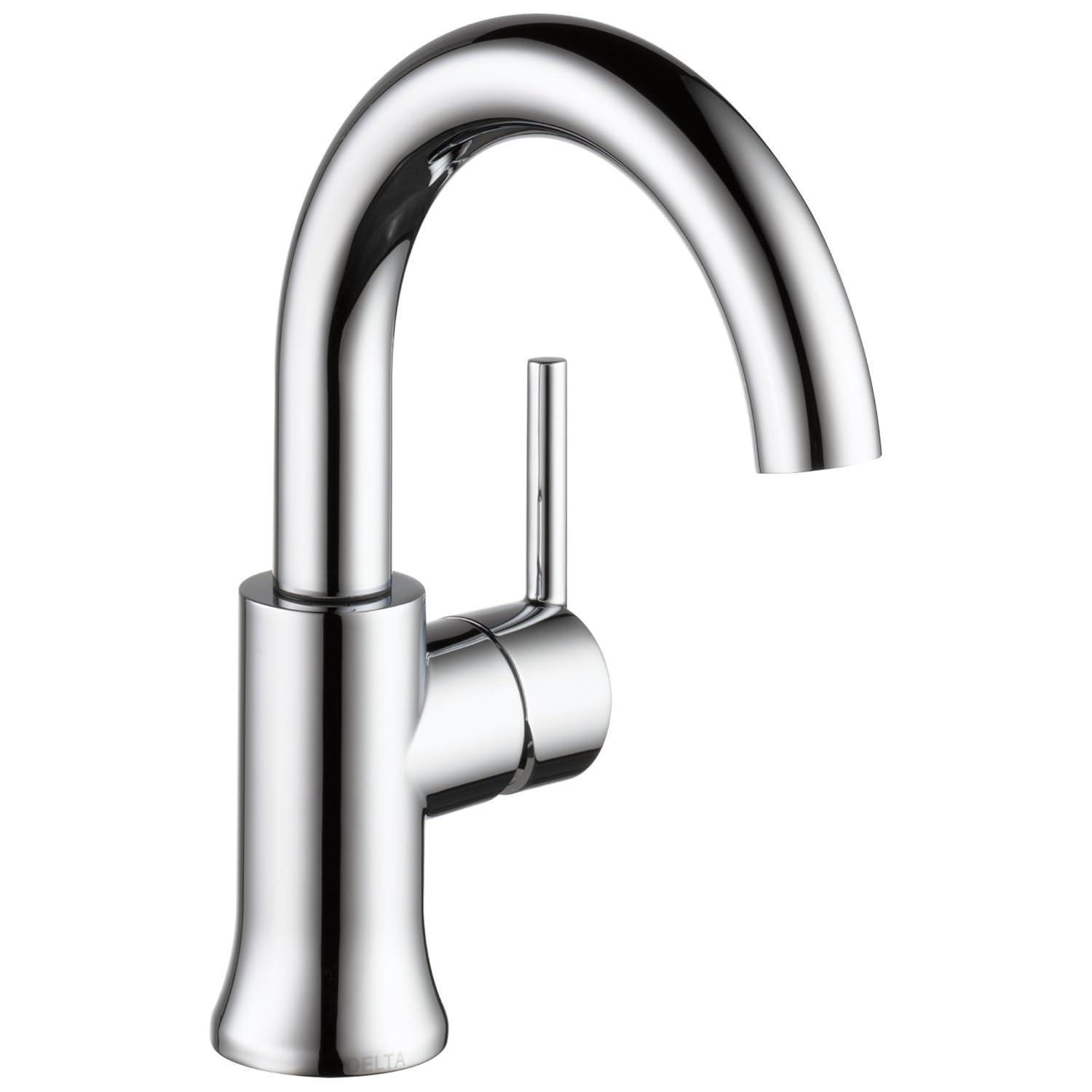 Trinsic Single Hole Bathroom Faucet with Drain Assembly, Single Handle Bathroom Sink Faucet