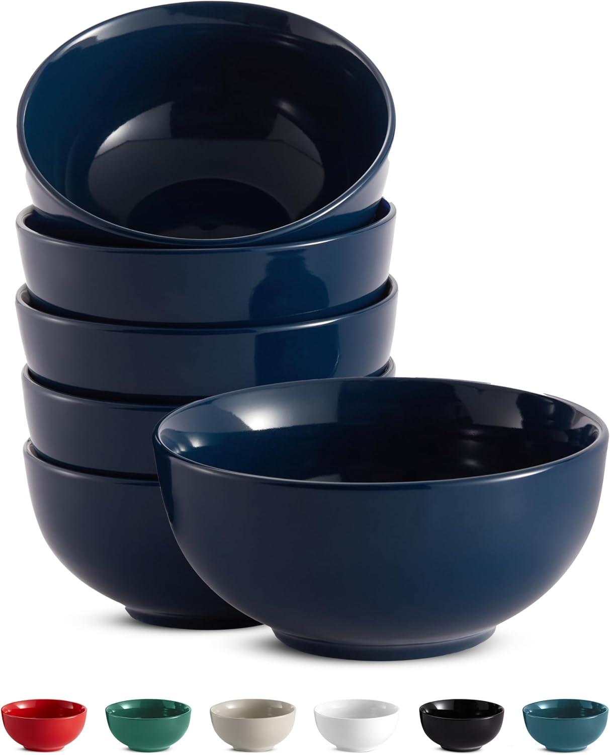 kook Kook Ceramic Cereal Bowls , 20 oz. (Set of 6)