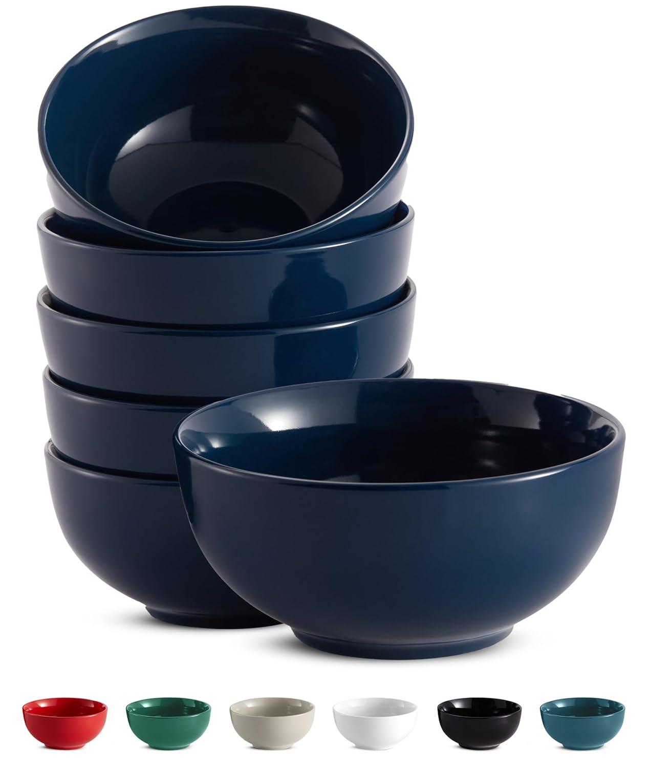 kook Kook Ceramic Cereal Bowls , 20 oz. (Set of 6)