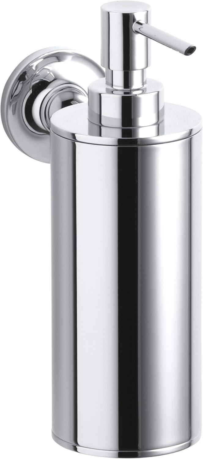 Polished Chrome Wall-Mounted Soap and Lotion Dispenser