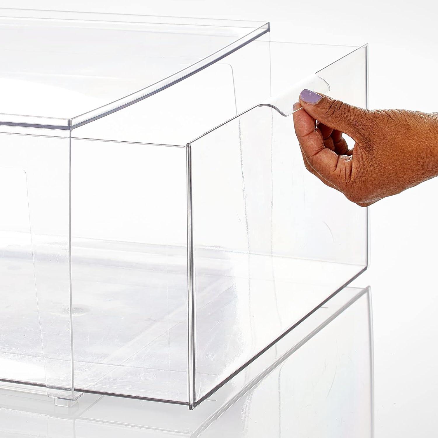 iDesign Clarity Closet Stacking Drawer Organizer 14 x 14 x 8 M4 (Set of 4)