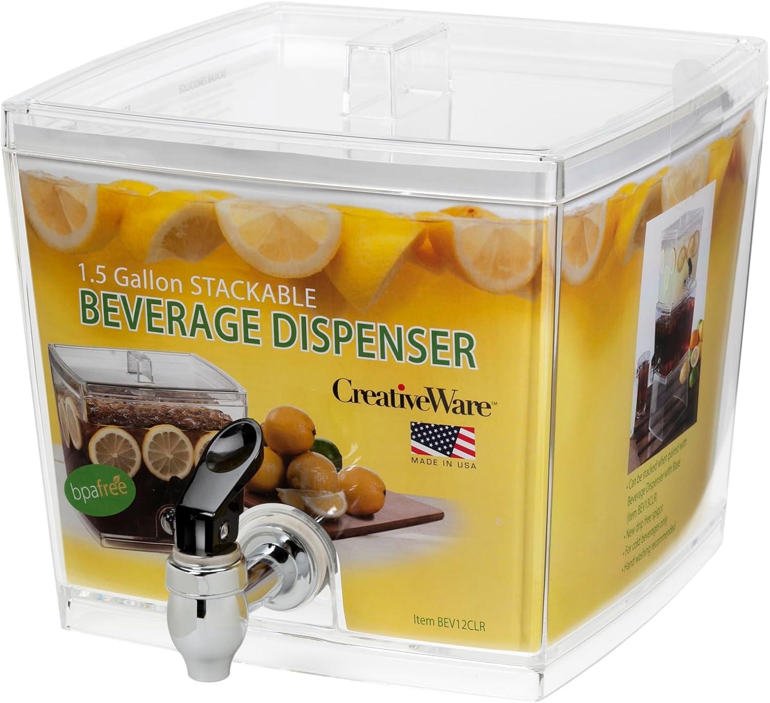 Creativeware 1.5 Gallon Acrylic Beverage Dispenser