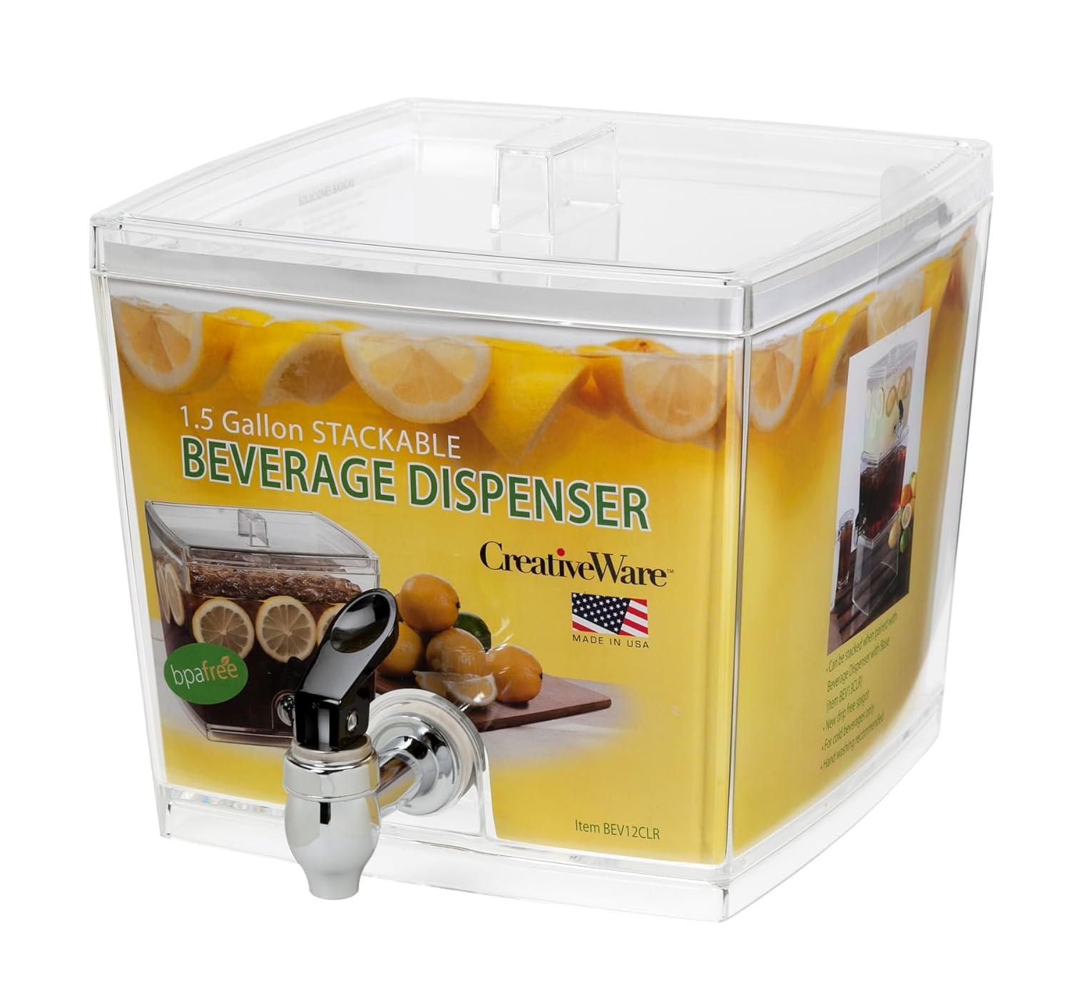 Creativeware 1.5 Gallon Acrylic Beverage Dispenser