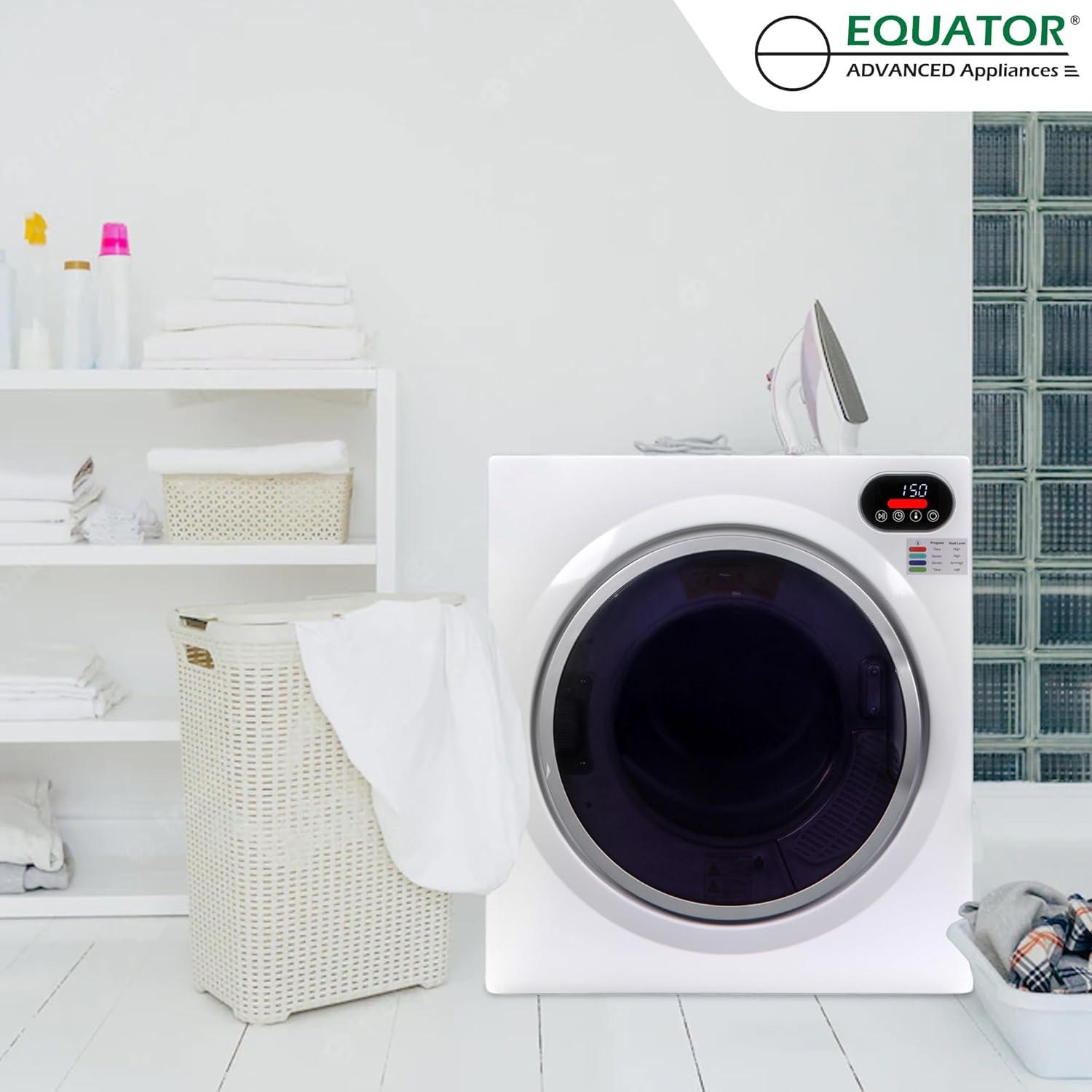 Equator 2.6 cu.ft. 110V Ultra Compact Digital Vented Sensor Dryer in White