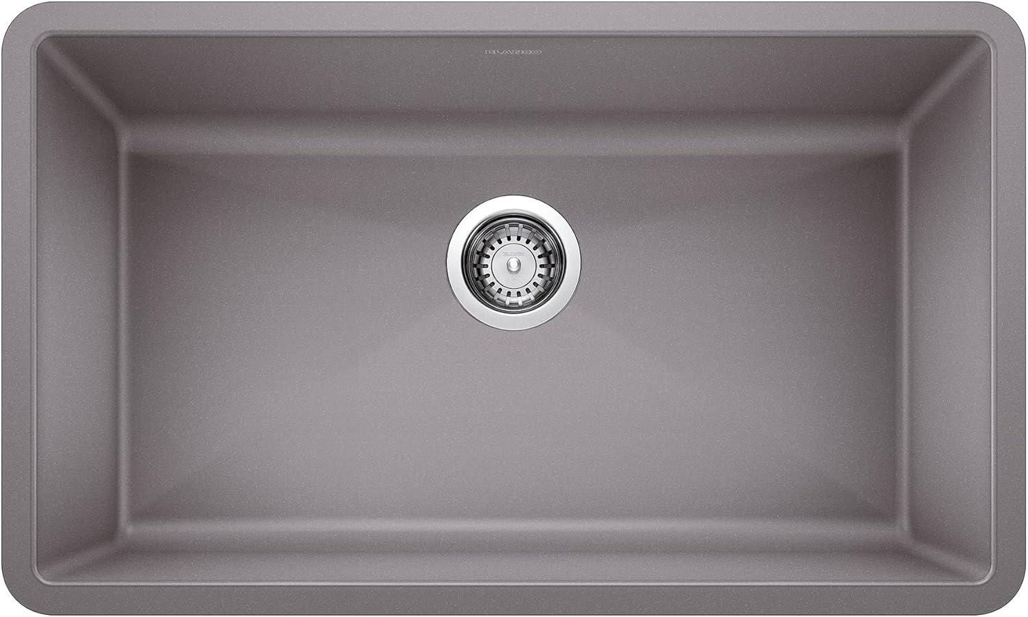 Precis SILGRANIT 32" L X 19" W Super Single Undermount Kitchen SInk