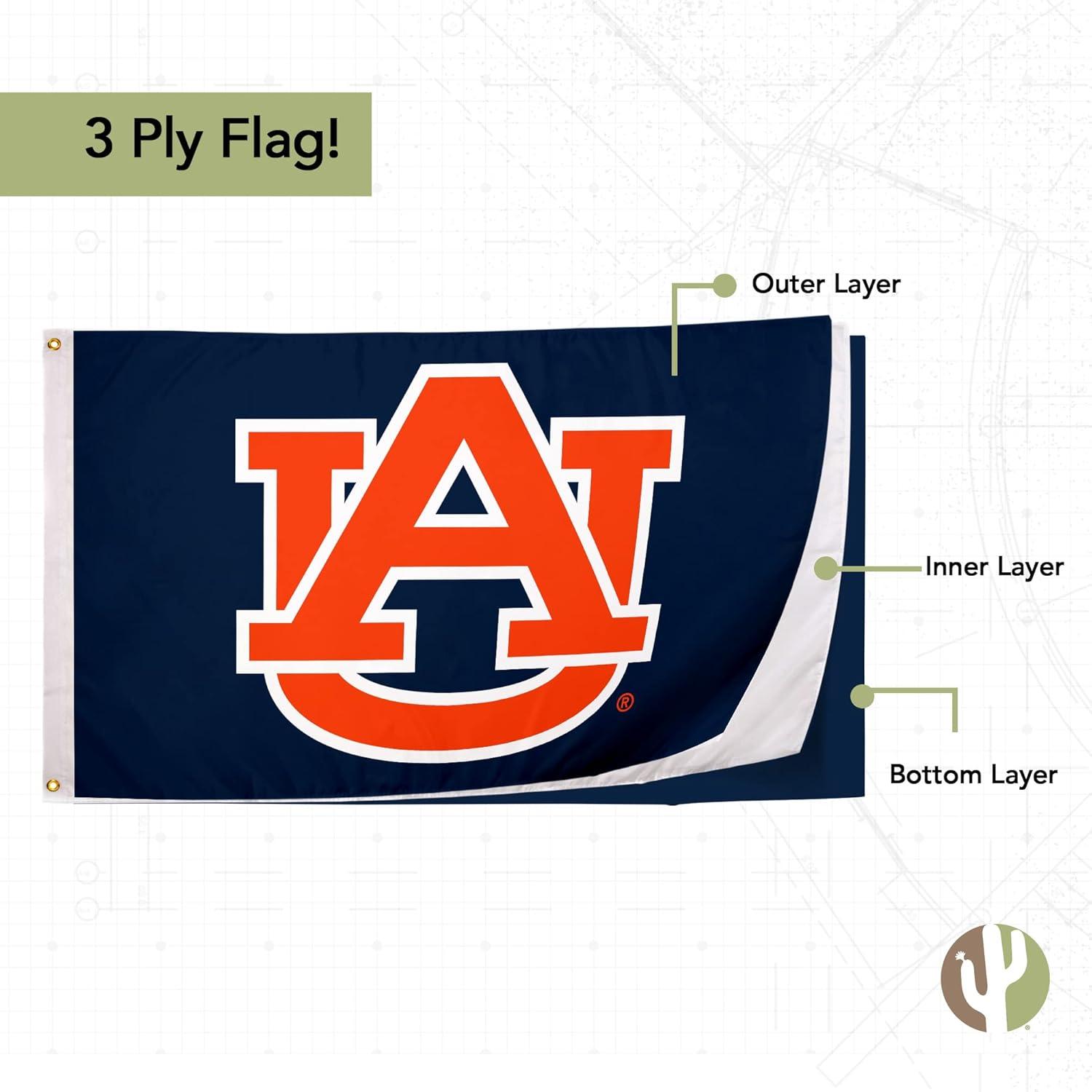 Auburn AU Univ.  Indoor / Outdoor 3x5 Banner Flag