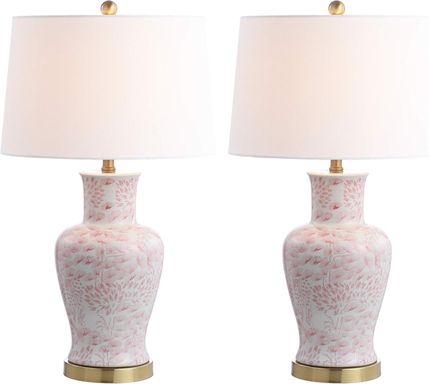 Calli Table Lamp (Set of 2) - Pink/White - Safavieh.