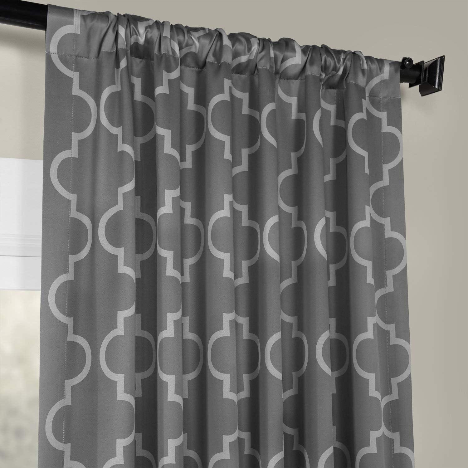 Roth Room Modern Chic Trellis Darkening Curtains for Bedroom - Living RoomSingle Panel