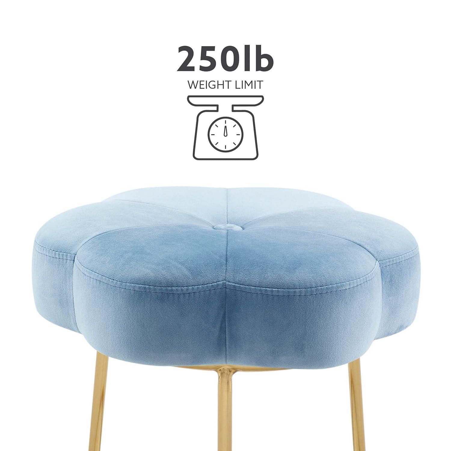 Ciara Flower Cushioned Vanity Stool