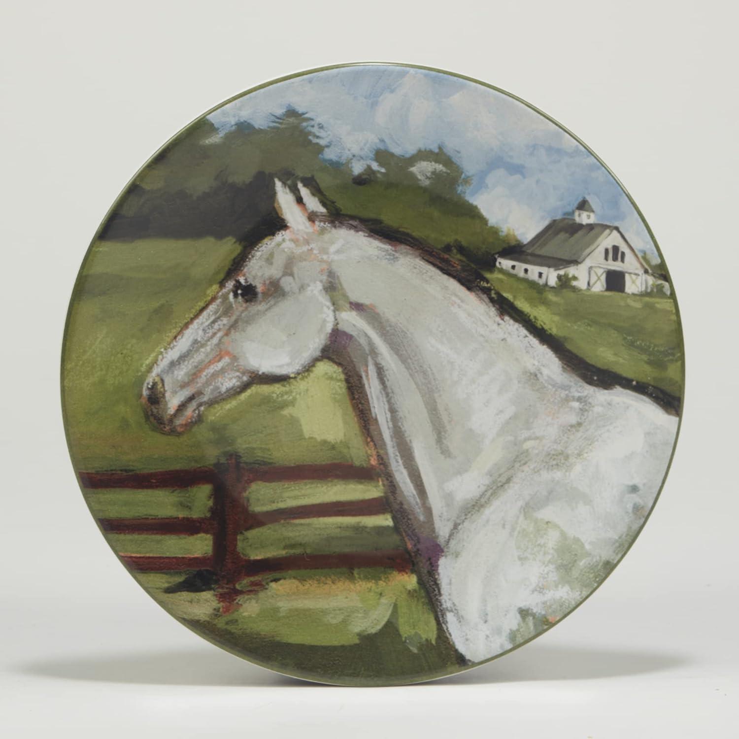 Set of 4 York Stables Assorted Salad/Dining Plates - Certified International